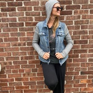 Denim/Sweatshirt Jacket Harper Sz M
